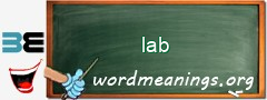 WordMeaning blackboard for lab